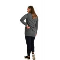 Antrasit Zarif Tunik Sweatshirt G1035-4