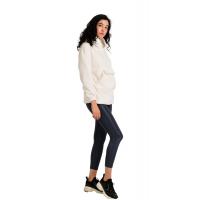 beyaz Kanguru Cepli Pelüş Sweatshirt G1001-1