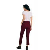 Bordo Yüksek Bel Kışlık Pantolon G1043-3