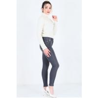 Gri  Skinny Kot  Pantolon G1118
