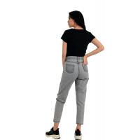 Gri yüksek bel kot pantolon G1068
