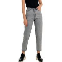 Gri yüksek bel kot pantolon G1068