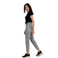 Gri yüksek bel kot pantolon G1068
