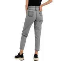 Gri yüksek bel kot pantolon G1068
