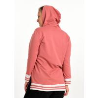 Gül Kurusu Basıc Kapüşonlu Sweatshirt G1070-3