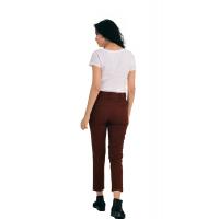 Kahve Yüksek Bel Kışlık Havuç Pantolon G1043-2