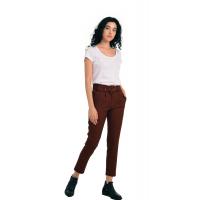 Kahve Yüksek Bel Kışlık Havuç Pantolon G1043-2