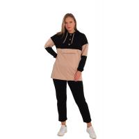 Kapüşonlu  Tunik Takım G1063