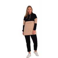 Kapüşonlu  Tunik Takım G1063