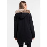 Kapüşonlu içi Polarlı Mont G1084-2