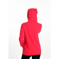 Kırmızı Kanguru Cepli kapüşonlu Petek Desenli Tarz Sweatshirt G1023-3