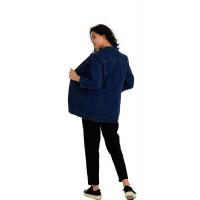 Klasik Oversize Mavi Kot Ceket G1041