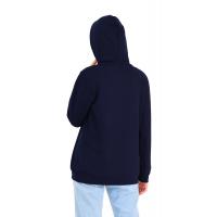 Lacivert Jakarlı kapüşonlu Sweatshirt G1023-2