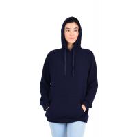 Lacivert Jakarlı kapüşonlu Sweatshirt G1023-2