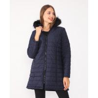 Lacivert Kapüşonlu Şişme Mont G1088-2