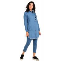 Mavi Denim Kot Tunik Gömlek G1010