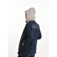 Mavi Kapüşonlu Jean Ceket      G1042-1