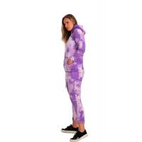 Mor Beyaz Batik Desenli Tunik G1064