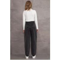 Pamuk Pileli Denim Pantolon G1120