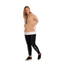 Oversize kanguru cepli Sweatshirt G1016
