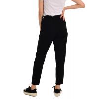 Siyah beli lastikli Denim Pantolon G1056