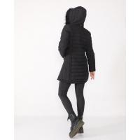 Siyah Kapüşonlu Şişme Mont G1088-1