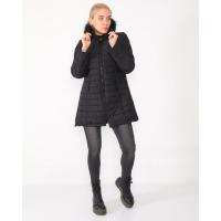 Siyah Kapüşonlu Şişme Mont G1088-1