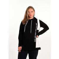 Siyah Oversize Kapüşonlu Sweatshirt G1033-1