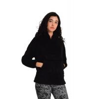 siyah polar sweatshirt G1001-2