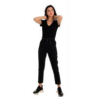 Antrasit  Yüksek Bel jeans Pantolon   G1072-2