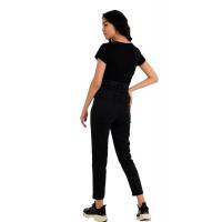 Antrasit  Yüksek Bel jeans Pantolon   G1072-2