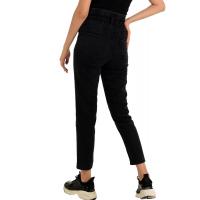 Antrasit  Yüksek Bel jeans Pantolon   G1072-2