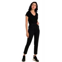 Antrasit  Yüksek Bel jeans Pantolon   G1072-2