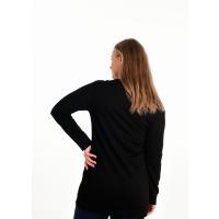 Siyah Zarif Uzun  Sweatshirt G1035-3