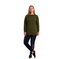 haki  Zarif Tunik Sweatshirt G1035-1
