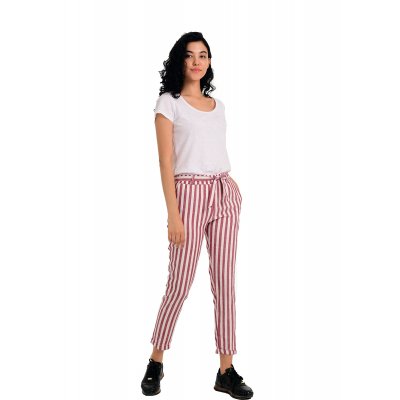 Çizgili Havuç Pantolon G1019