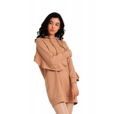 Oversize Fırfırlı Sweatshirt G1021